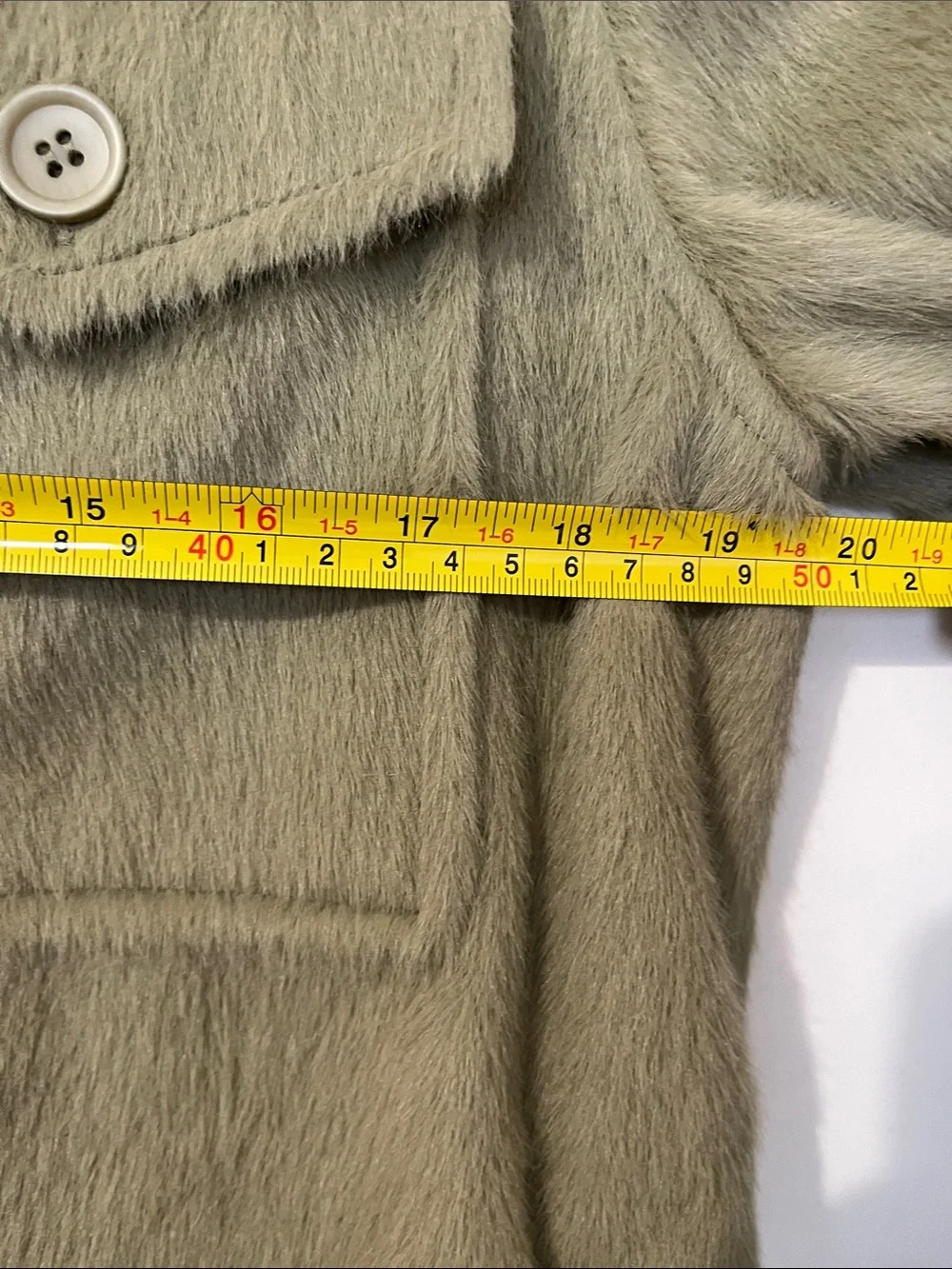 Reformation Faux Fur Ridley jacket Olive Green Shacket Jacket - Size S